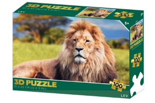 Obrázek z Puzzle 3D - Lev 100 dílků 